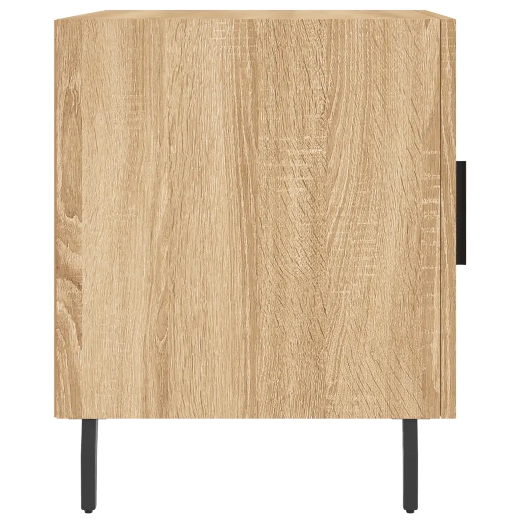 Set di 2 Comodini | Armadio da Notte | Mobiletto da notte Rovere Sonoma 40x40x50 cm in Legno Multistrato