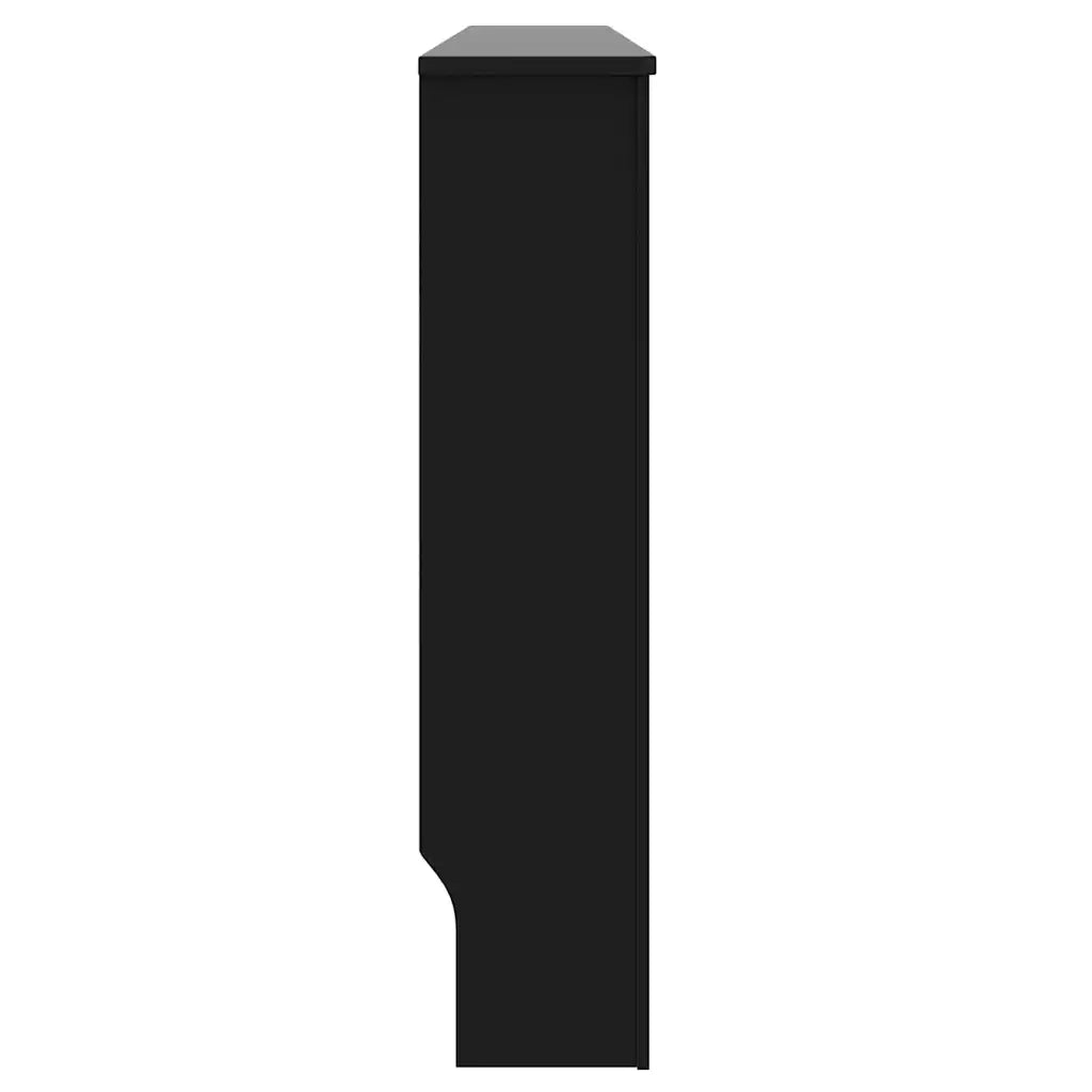 Copertura per radiatori 2 pcs Nero 172 x 19 x 81,5cm