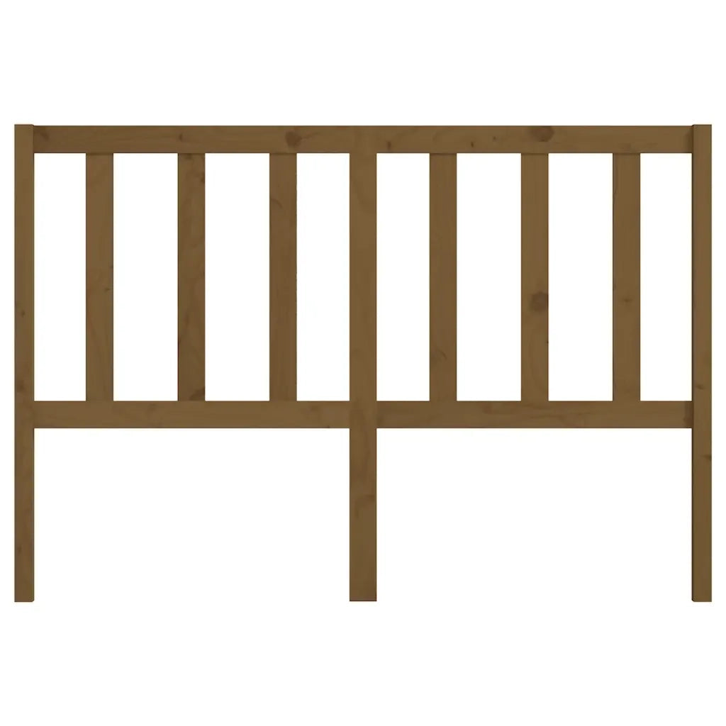 Testiera per Letto ambra 146x4x100 cm in Legno Massello di Pino 817743