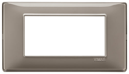 Vimar Plana placca 4 moduli colore cenere 14654.40