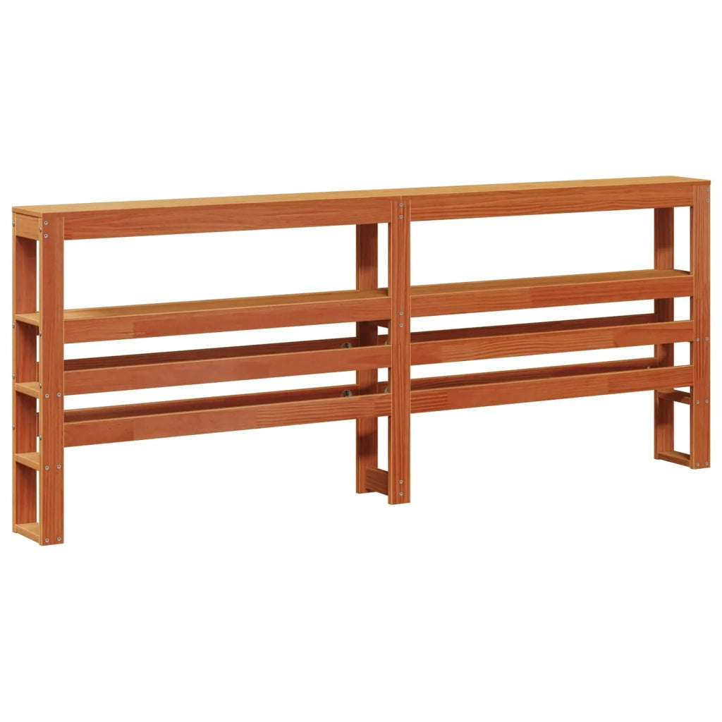 Struttura del letto con testiera Marrone cerato 180 x 200 cm