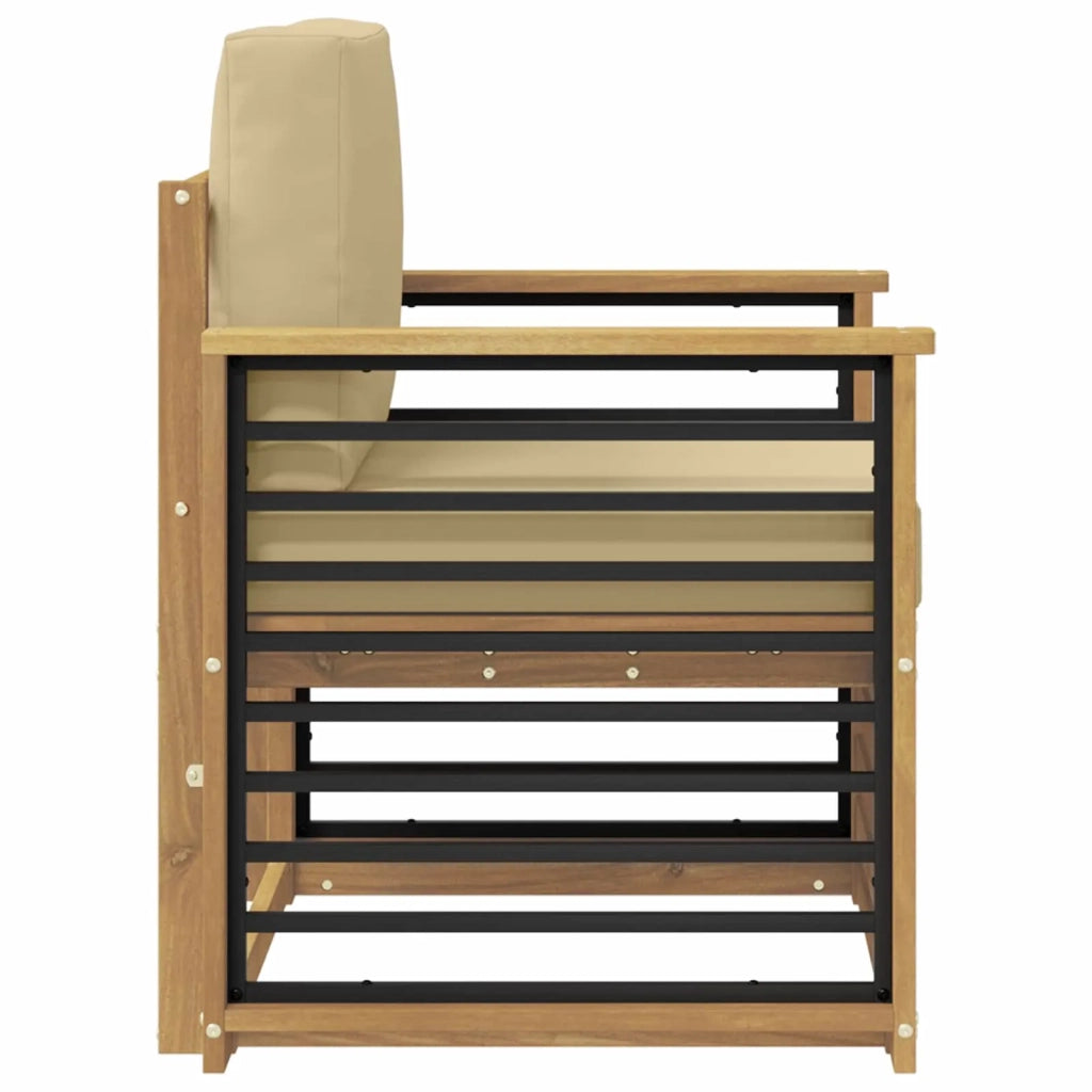 Set di divani da esterno-Sofa da giardino Poliestere Bianco 492630