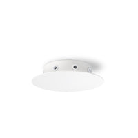 Rosone Multicavo 8 Fori In Metallo Bianco Opaco D15Cm