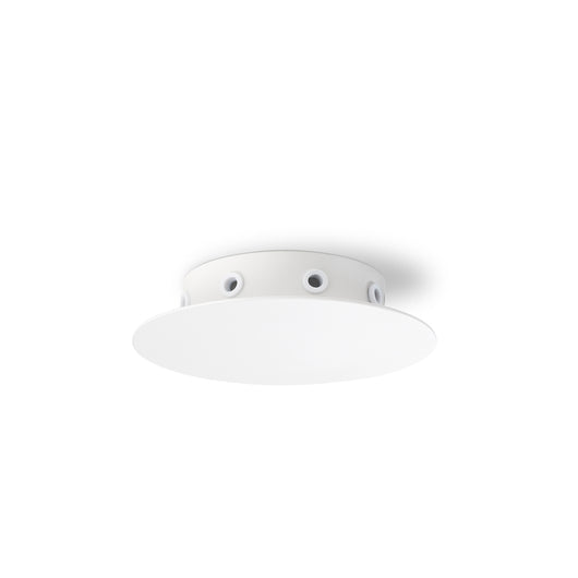 Rosone Multicavo 8 Fori In Metallo Bianco Opaco D15Cm