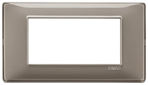 Vimar Plana placca 4 moduli colore cenere 14654.40