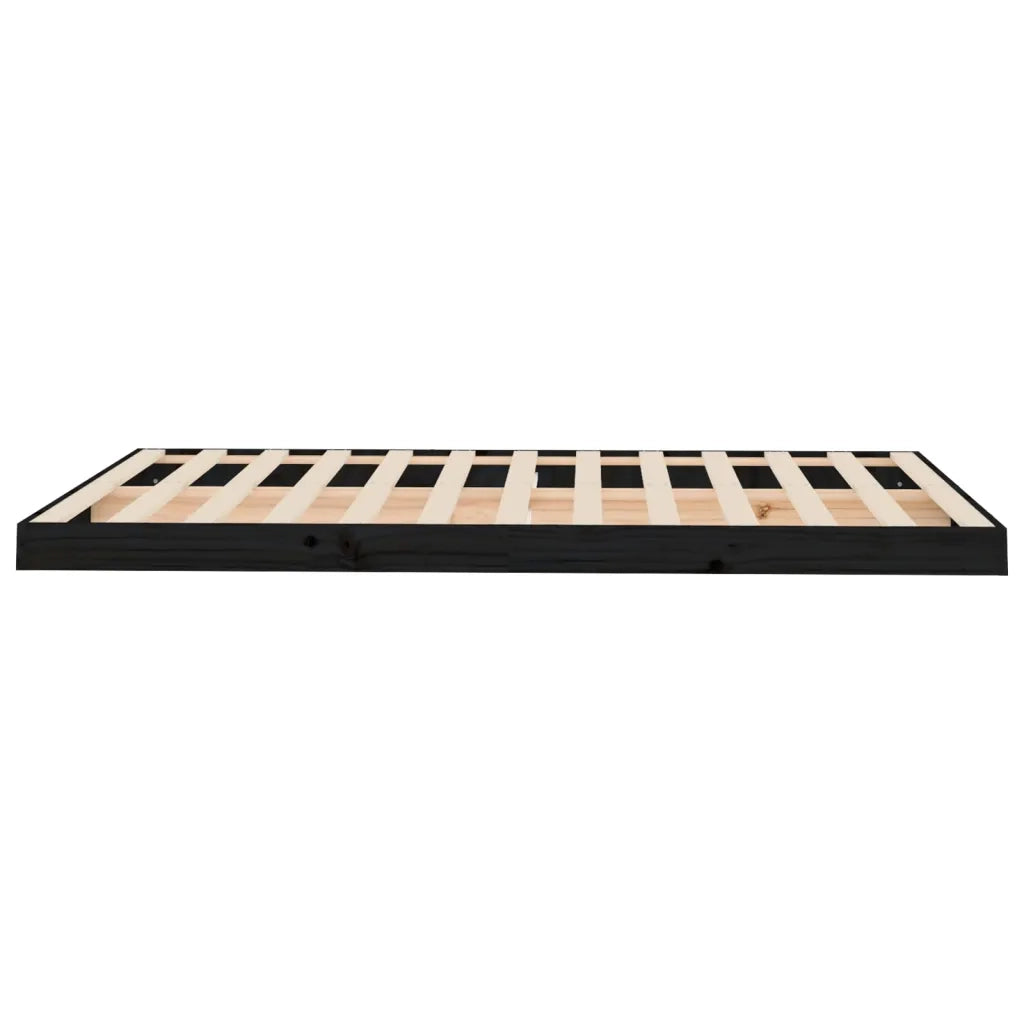 Giroletto Nero 120x190cm Legno Massello Pino 4FT Small Double cod mxl 64493