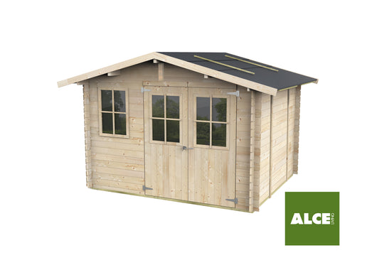 Casetta Cortona Express 300X250 Cm Porta Doppia Finestrata + Finestra