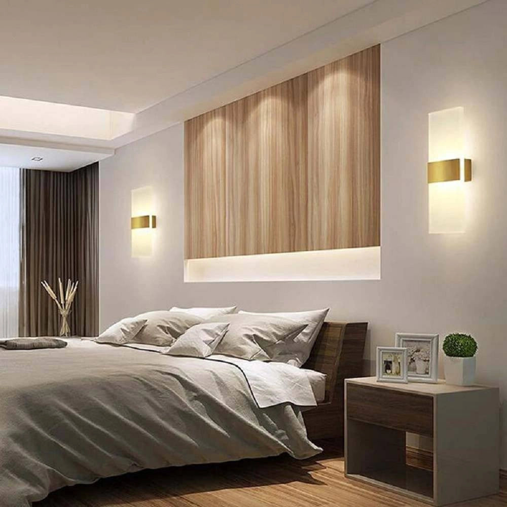 Trade Shop - Applique Led Rettangolare 10w Parete Doppia Emissione 3 Colorazione Luce E37-c3c -