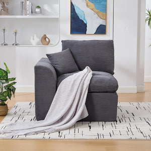 Divano moderno a un posto - Xylo - Tessuto, cuscini inclusi