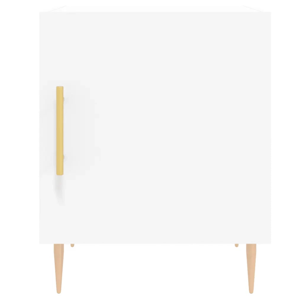 Comodino Bianco 40x40x50 cm in Legno Multistrato 827532
