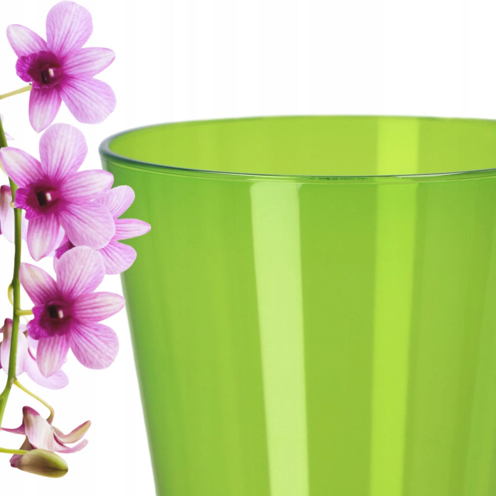 Copertura per vaso da fiori KADAX per orchidee, in plastica, 12 cm, verde, Kadax