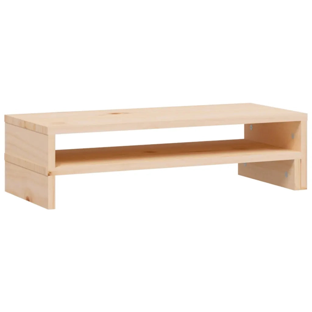 Supporto per Monitor (52-101)x22x14 cm Legno Massello di Pino 814014