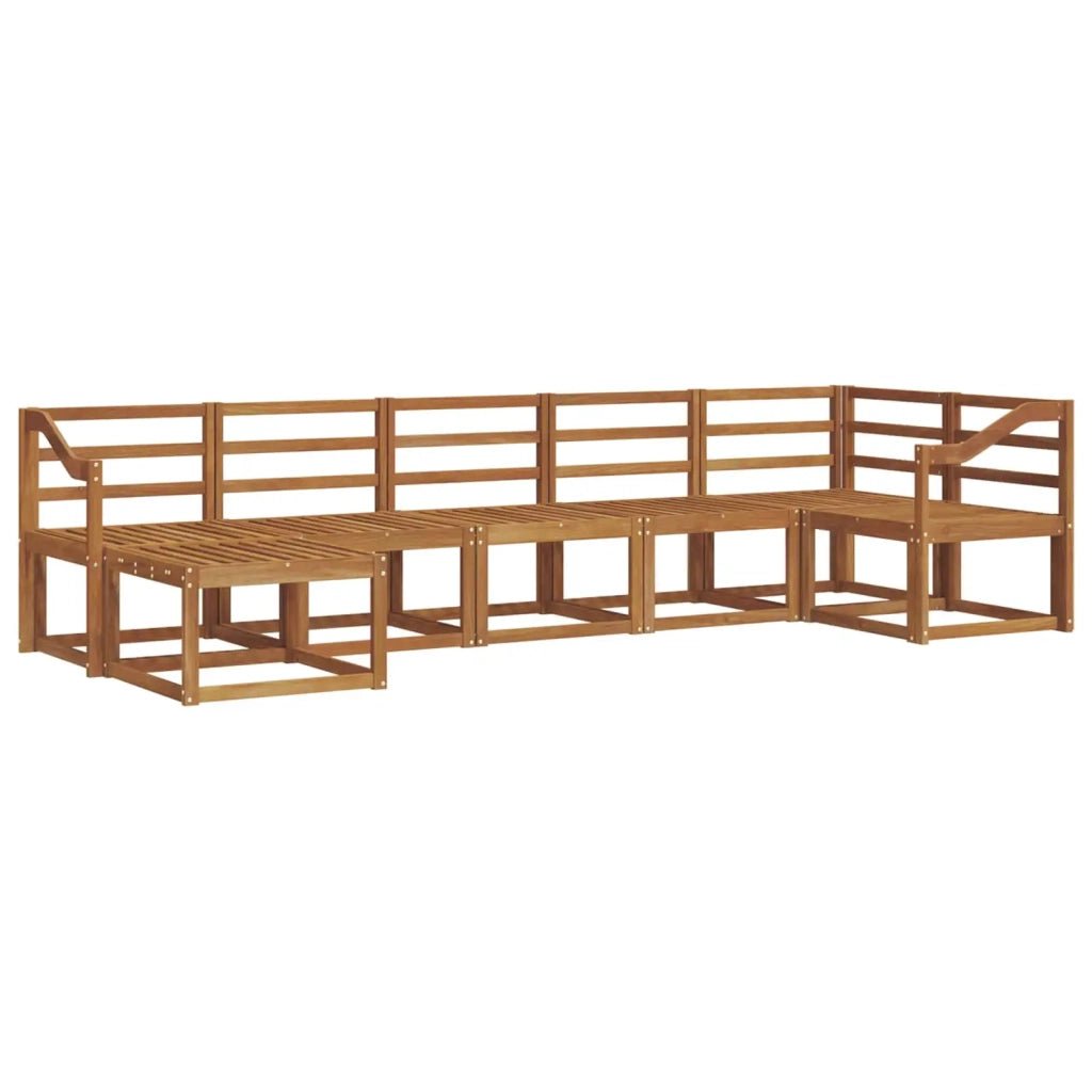 Set di divani da esterno 7 pcs Naturale