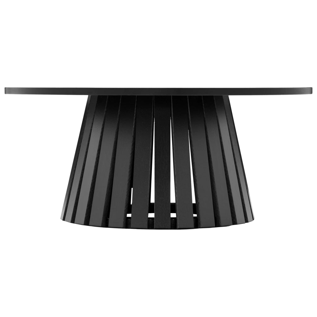 LIVTavolino rotondo 80cm in stile scandinavo nero