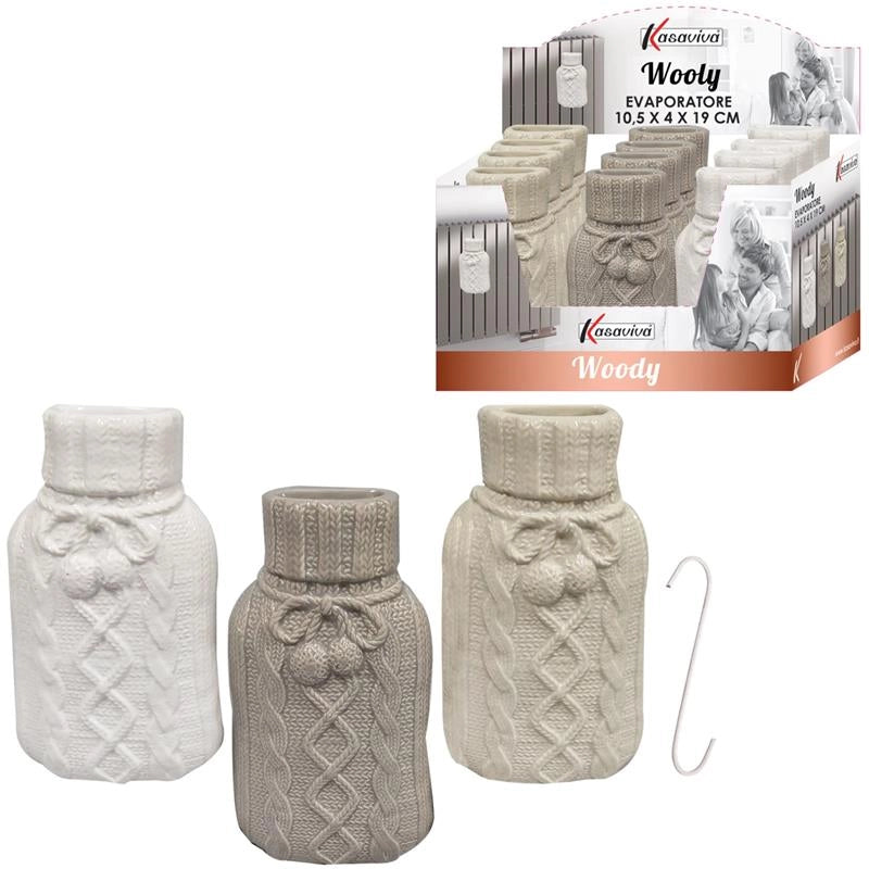 MAURY'S EVAPORATORE PER TERMOSIFONI A TRECCIA IN CERAMICA 10,5 X 4 X H19CM