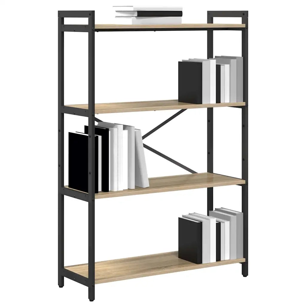 vidaXL Libreria rovere sonoma 80 x 30 x 118 cm Legno multistrato