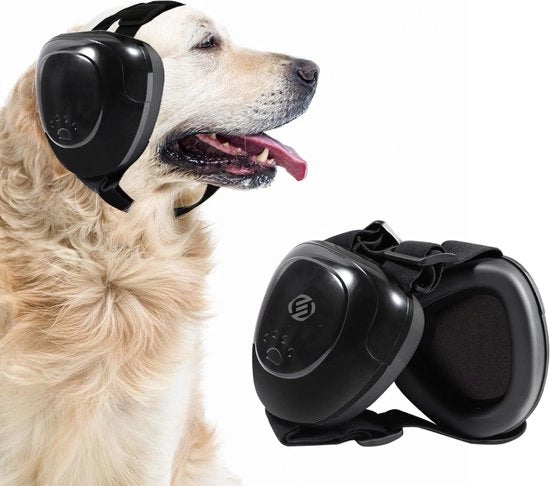 Protezione Orecchie per Cani - Comfortevole - Resistente allo Sfregamento - Adatto per Cani di Tutto l'Età