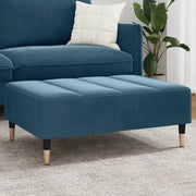 Poggiapiedi Blu 77x55x31 cm in Velluto 4007392