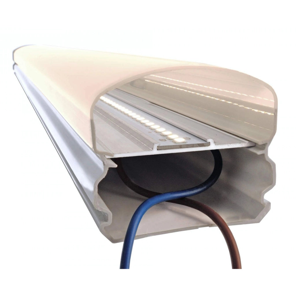 TRI PROOF plafoniera LED 34W soffitto parete lampada impermeabile IP65 IN OUT luce seminterrato garage cantine 230V