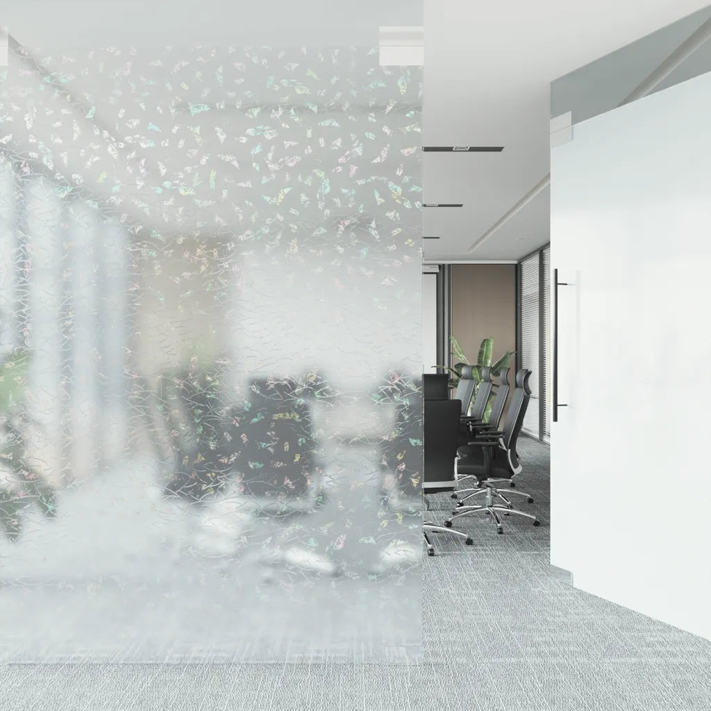 Pellicola Finestra Smerigliata Motivo Arcobaleno 3D 90x2000 PVC 155858