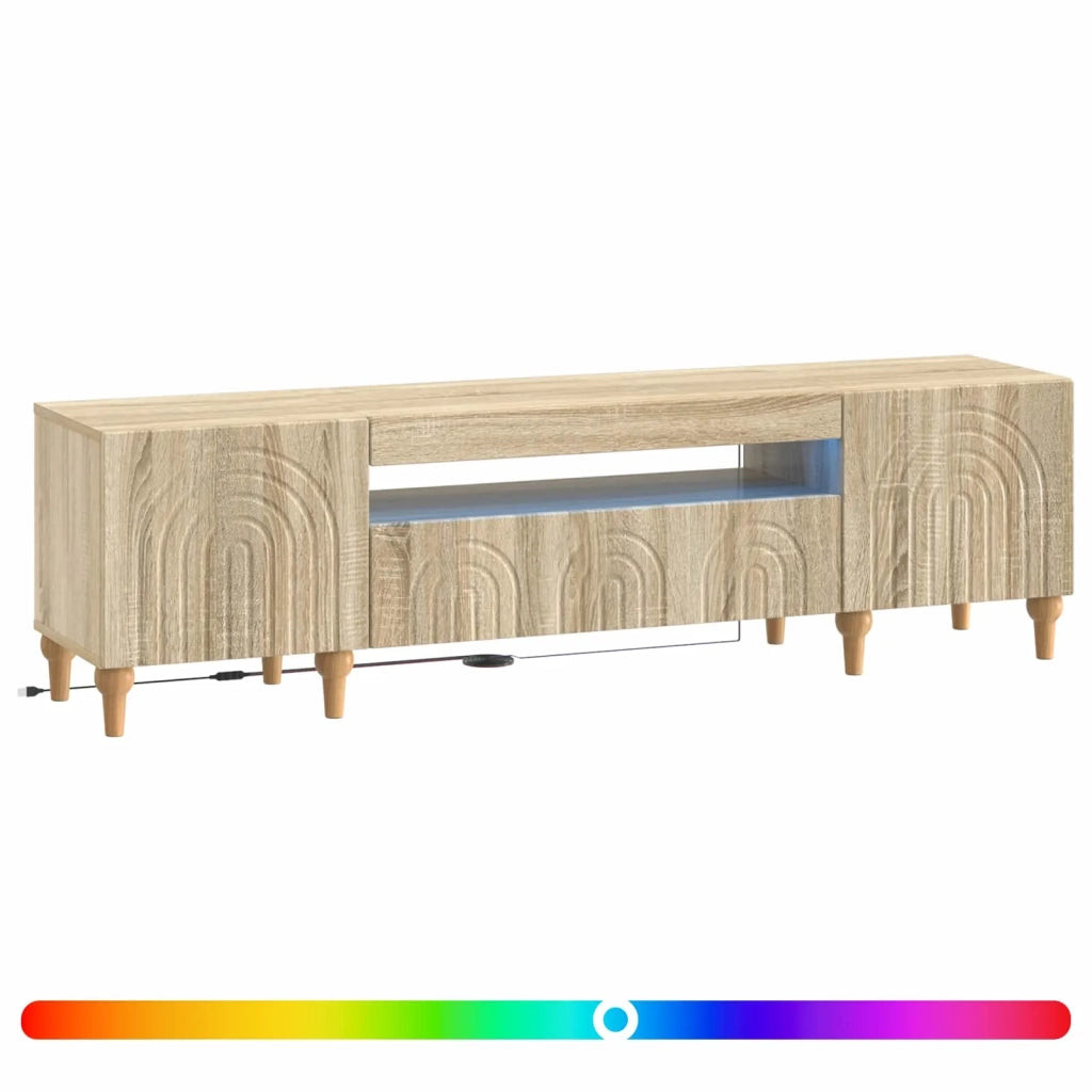 Mobile TV LED Rovere Sonoma Legno ingegnerizzato 896247