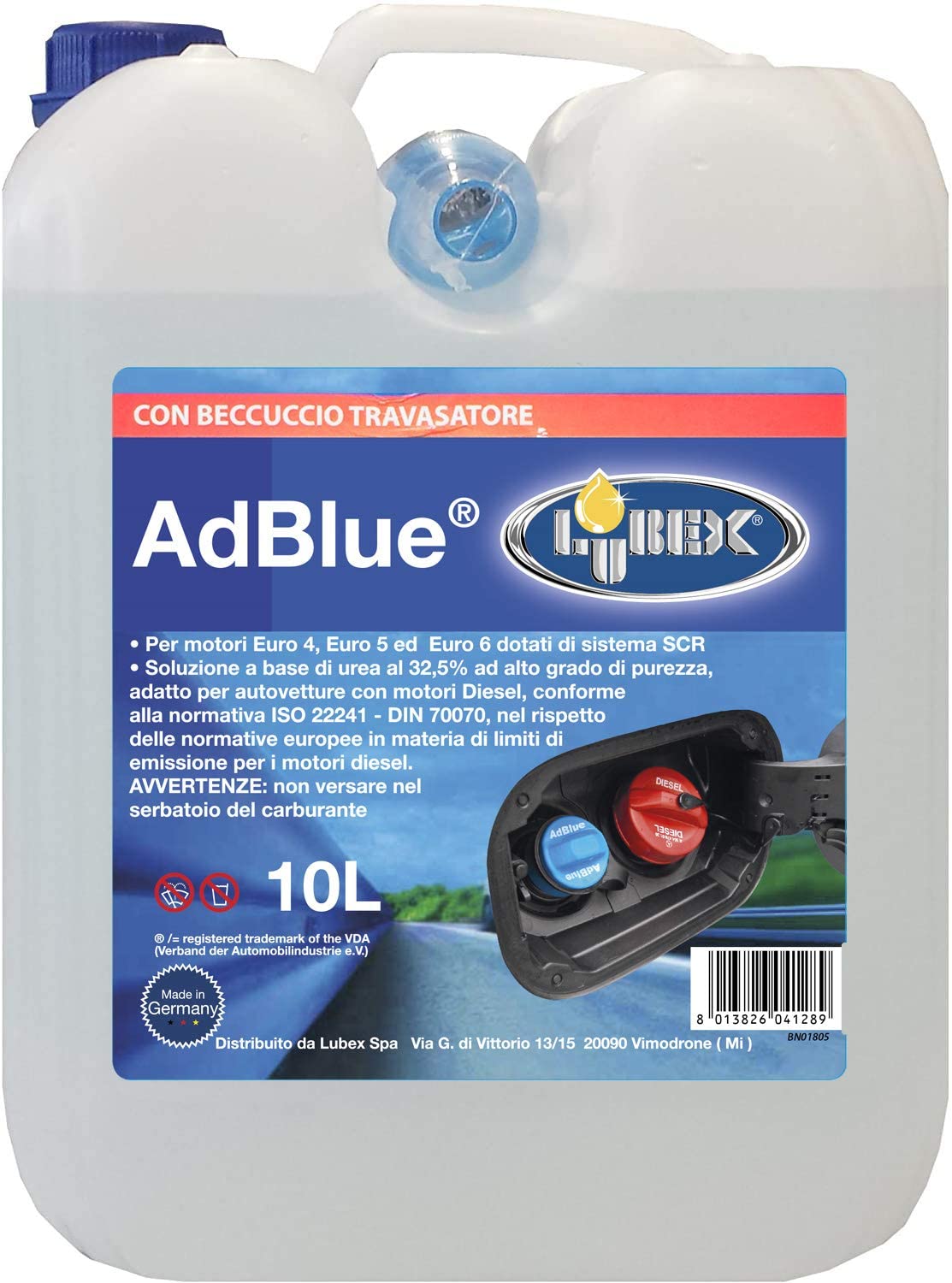 Lubex ad blue additivo 3 taniche con beccuccio litri 10 ognuno