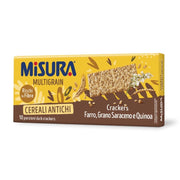 Misura multigrain crackers ai cereali soffiati in confezione da 350 grammi con 10 monopozioni