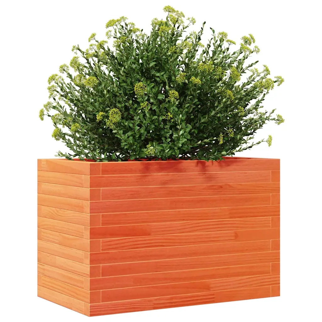 Fioriera Giardino Marrone Cera 70x40x45,5cm Legno Massello Pino 847265