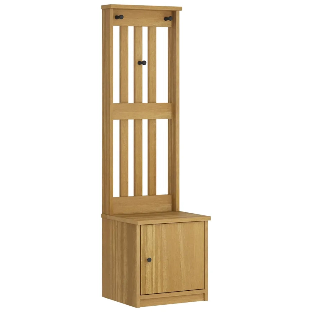 vidaXL Albero da Ingresso SANDNES 45x40x159,5 cm in Legno di Pino
