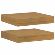 2 pz Scaffale da parete | Ripiano a parete | Mensola a parete Beige 23 x 23,5 x 4 cm