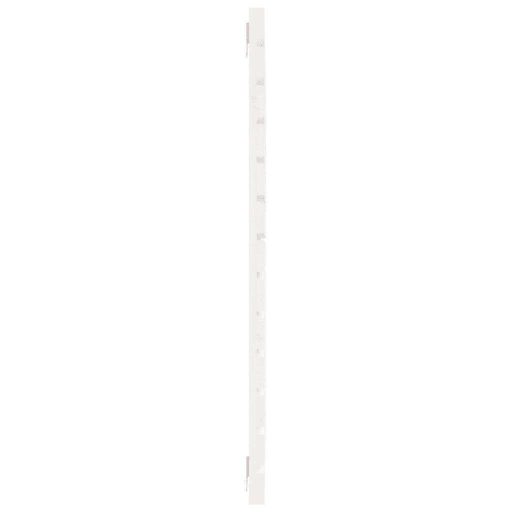 Testiera da Parete-Testiera a Muro-Testata Decorativa Bianca 96x3x91,5 cm Legno Massello di Pino