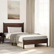 Giroletto senza Materasso in Metallo Rovere Marrone 107x203 cm 4007918