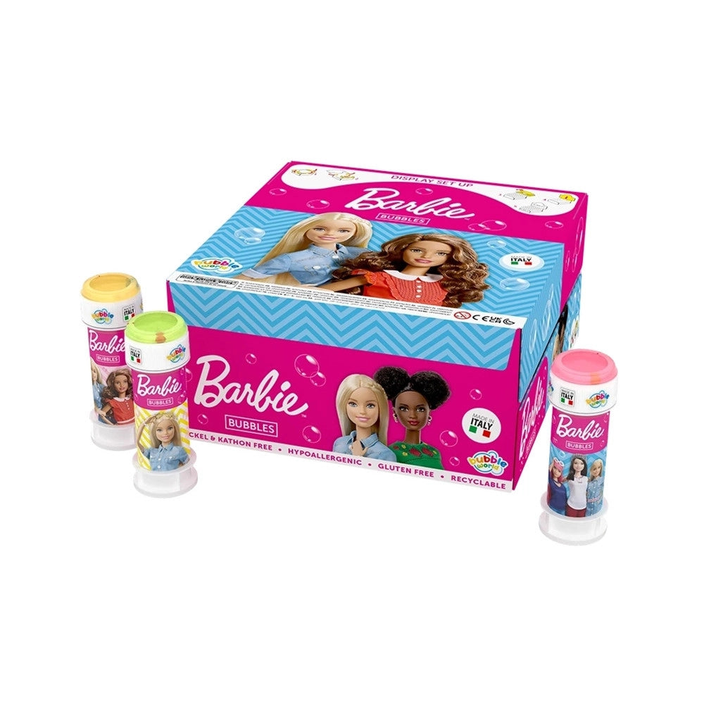 Trade Shop - Bolle Di Sapone Barbie Confezione 36pz Flaconi 60 Ml Per Feste Gioco Bambini 550000 -