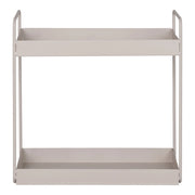 Rabo Scaffaletto doppio da appoggio in acciaio sabbia 30x15x31 cm