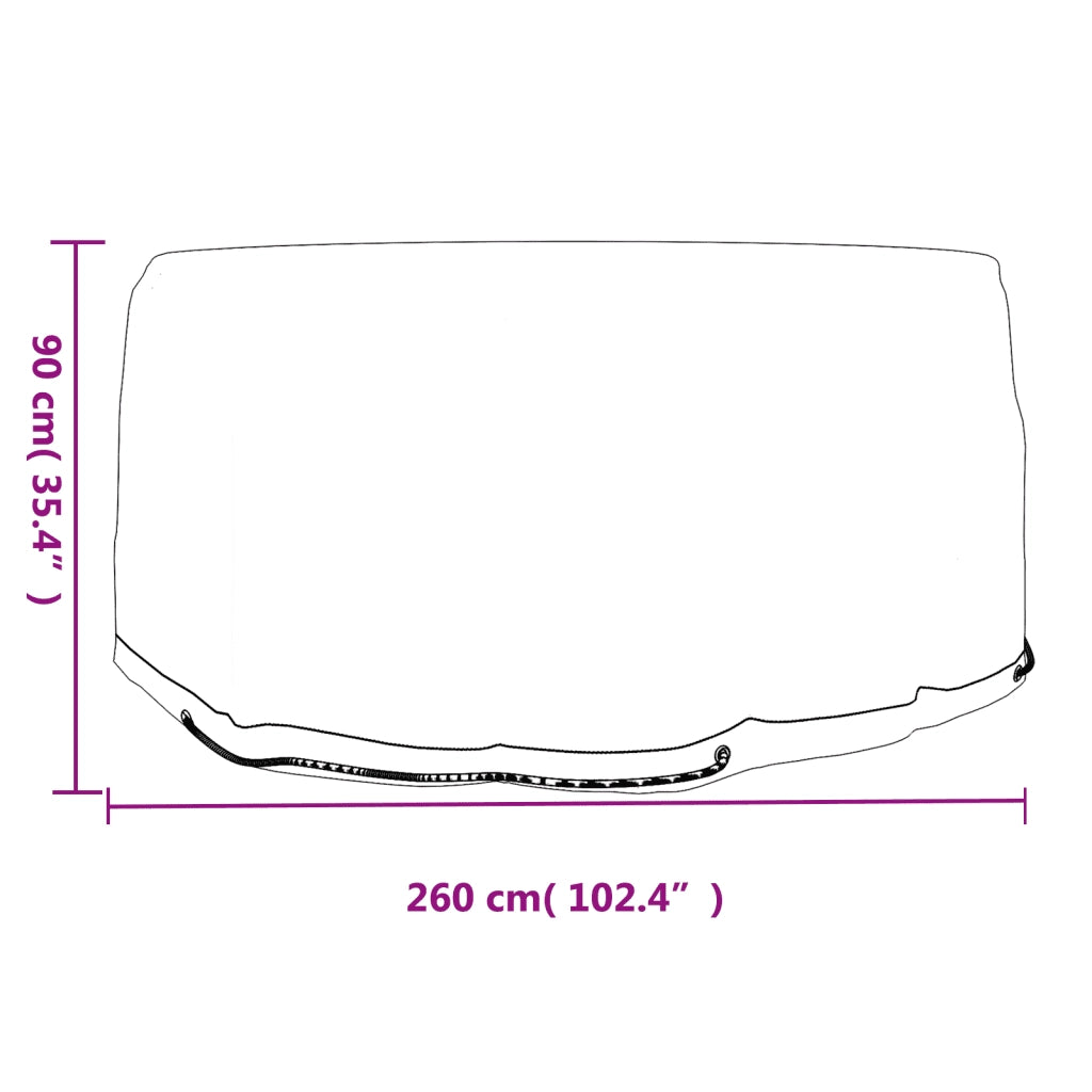 Coperture Mobili da Giardino | Telone per mobili da esterni 2 pz 10 Occhielli ?260x90cm Rotonde