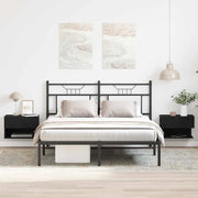 Armadio da Notte con cassetto 2 pcs Rovere Nero 46 x 30 x 30 cm 862735