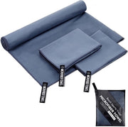 Asciugamani per bagno 3 in 1 - Asciugamani per bagno veloci ad alta assorbimento 180 x 80 cm - Asciugamani per bagno compatti 80 x 40 cm - Asciugamani per bagno leggeri per viaggio e mare - Ideali per camping e sport - Asciugamani per bagno.
