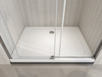 Porta Parete Doccia 150 cm 1 Anta Scorrevole in Cristallo Trasparente 8mm H190 Cristal