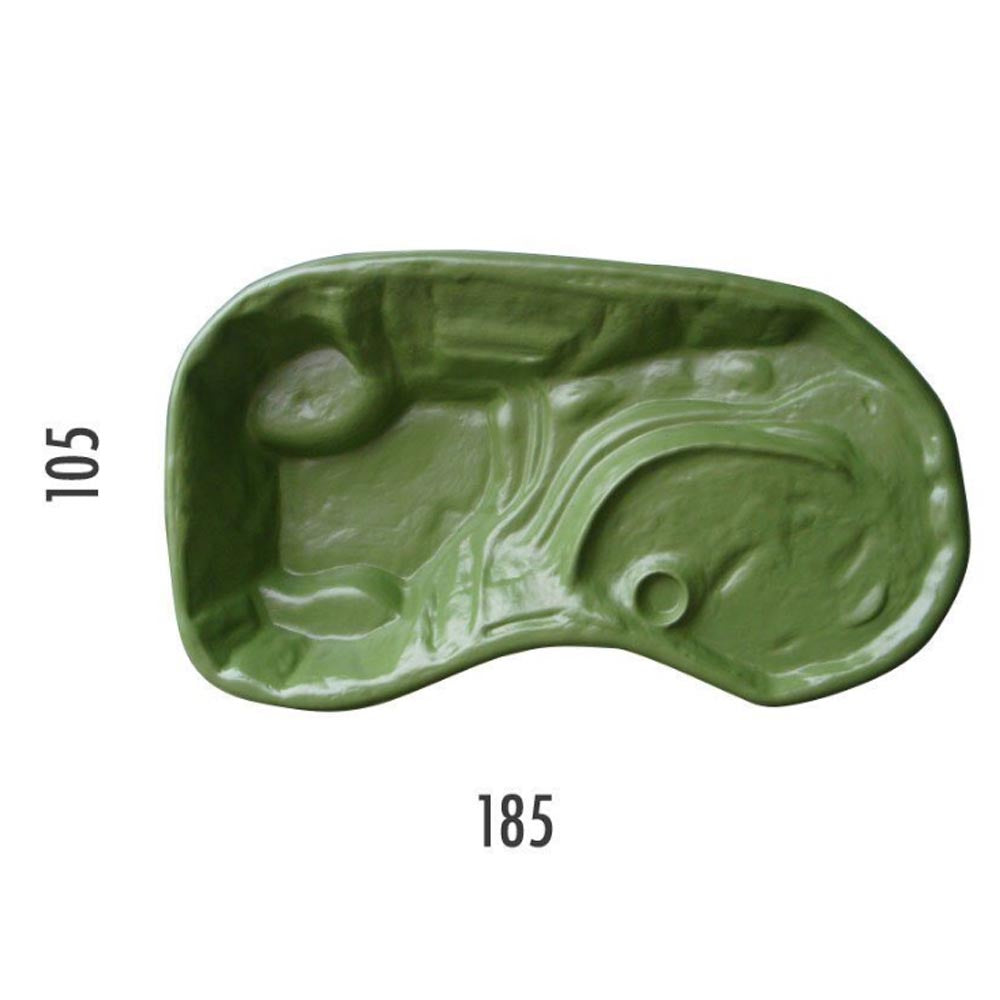 laghetto per tartarughe green ninjia litri 210 cm 185x108xh32