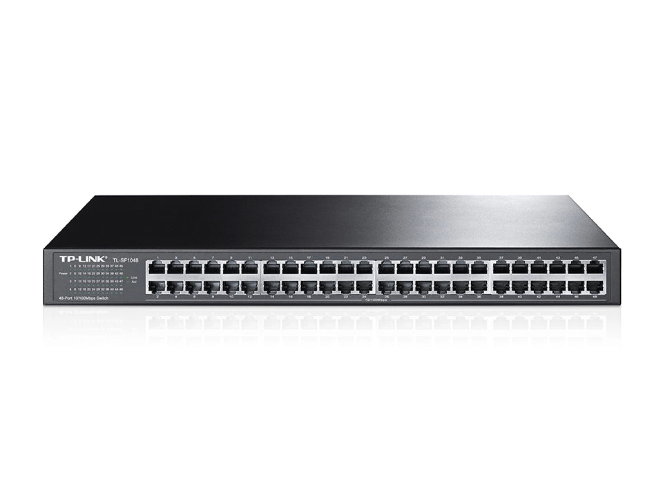 Tp-link tl-sf1048 non gestito fast ethernet (10/100) 1u nero