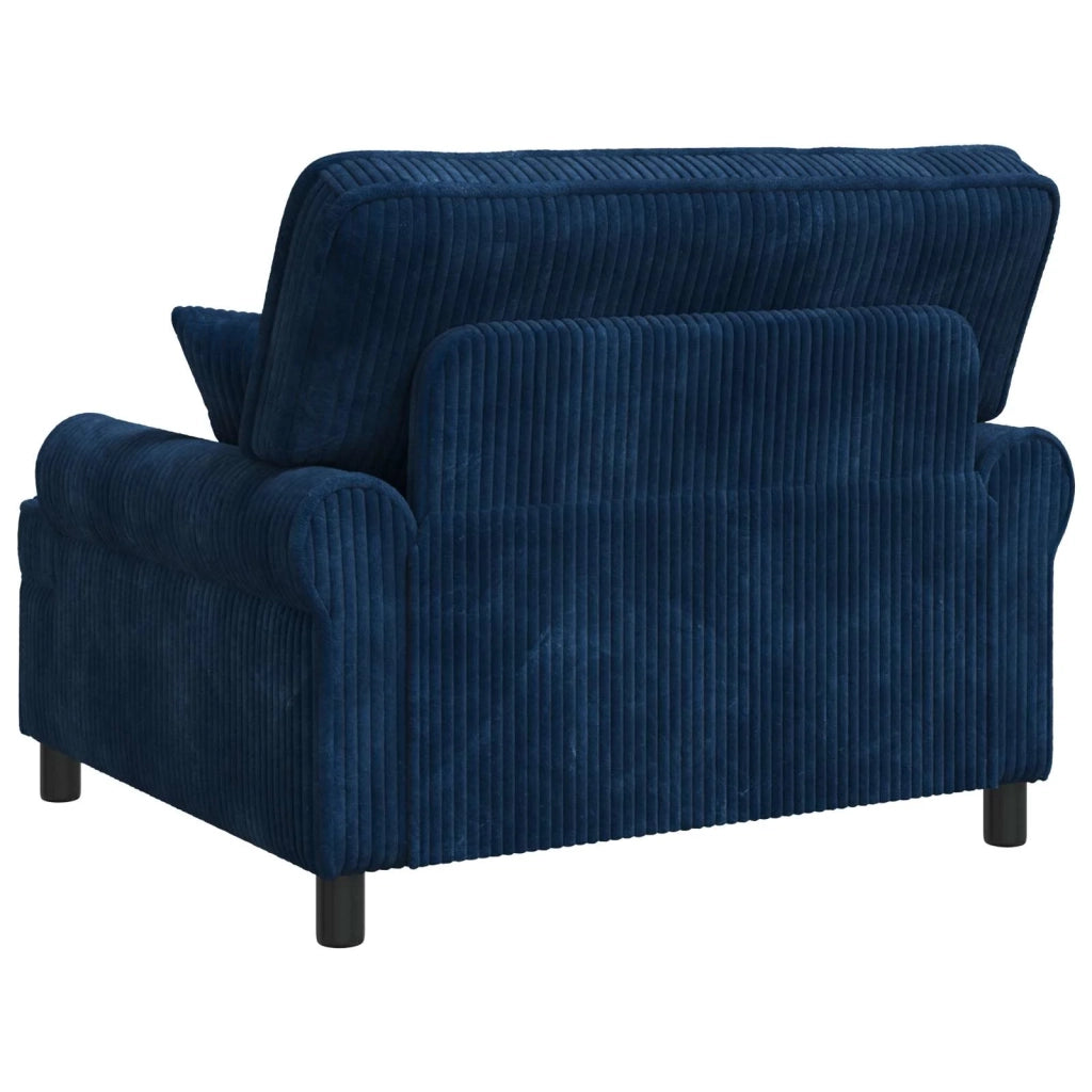 Poltrona XXL con cuscini Navy Tessuto a 1,5 linee 42043501