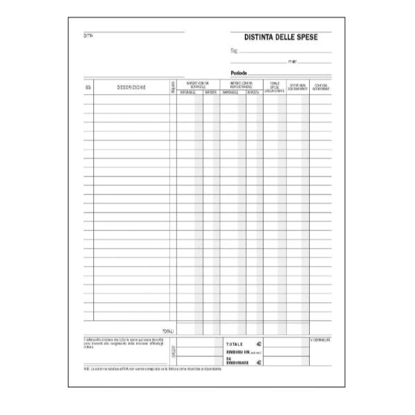 Cf100 buste nota spese - E5778