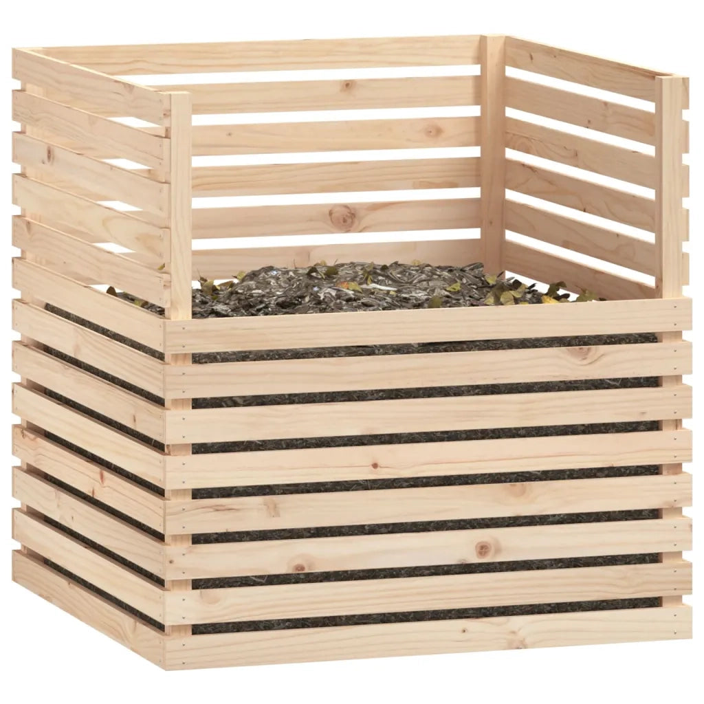 Compostiera 100x100x102 cm in Legno Massello di Pino 822192