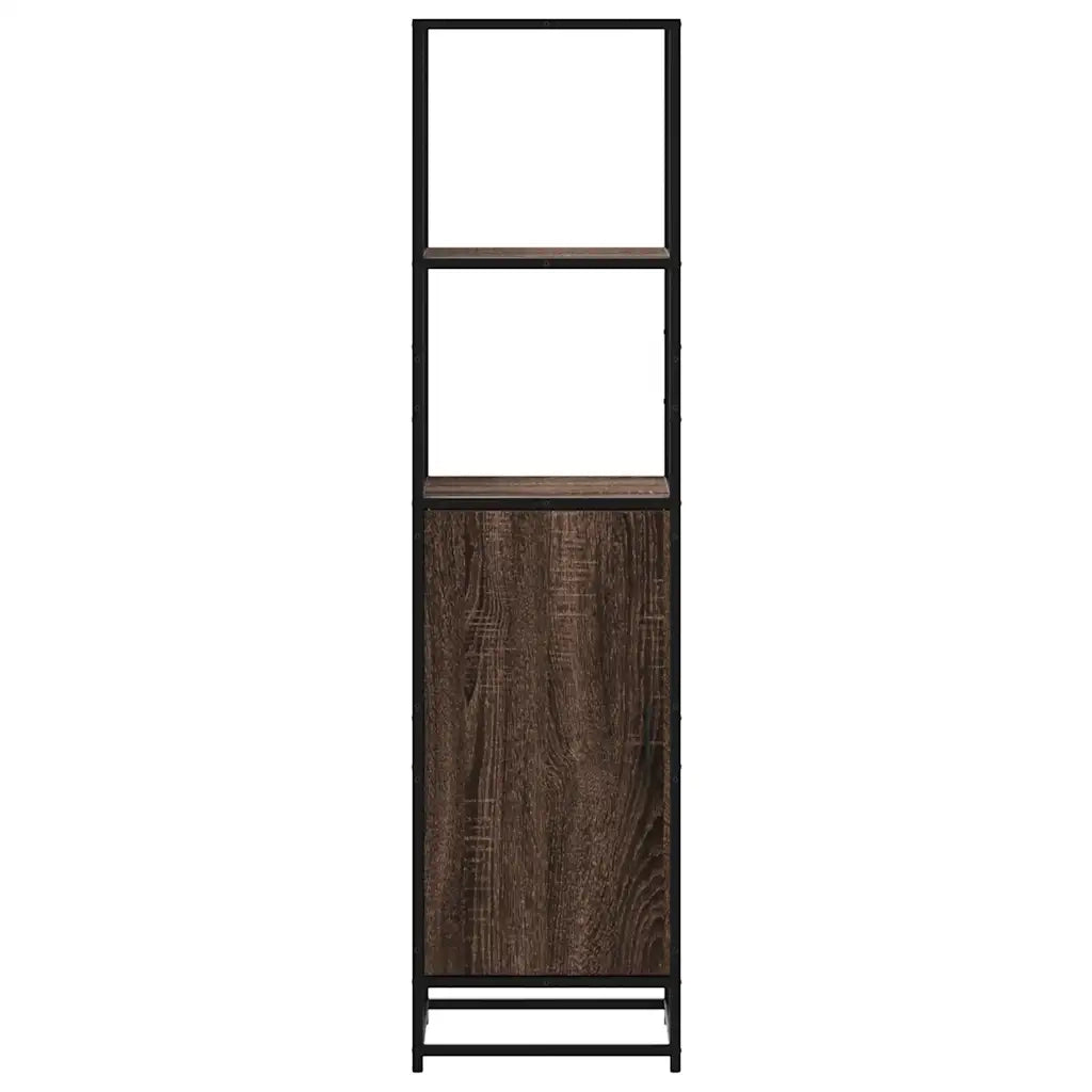 Credenza Rovere Marrone 35,5x35x139cm Legno Multistrato Metallo 849048