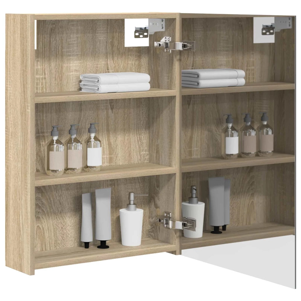 Mobiletto per specchio da bagno Rovere Sonoma 50 x 14,5 x 70 cm