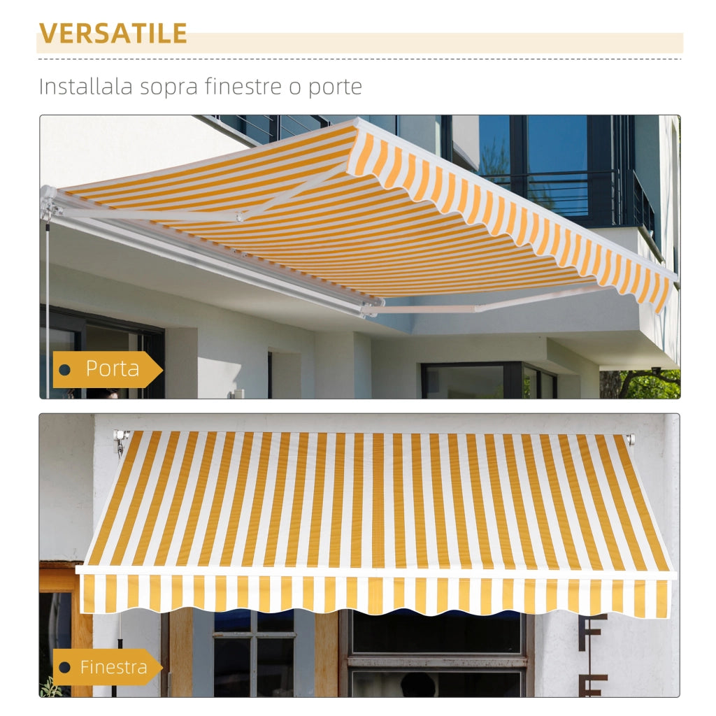 Tenda da esterno r¨¦tractable ¨C zephmum ¨C arancione 295x245 cm