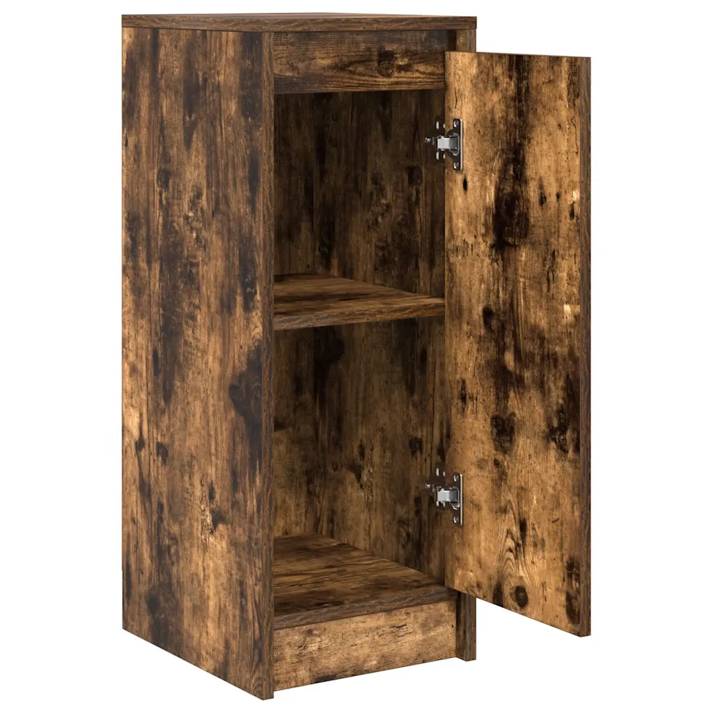 Credenza Rovere Fumo 29,5x34x76 cm in Legno Multistrato 861611