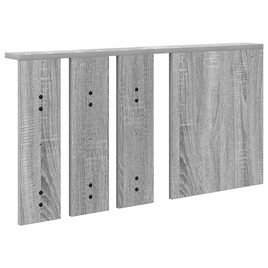 Appendiabiti a muro con specchio Grigio sonoma 85 x 10 x 45 cm CFW3444497