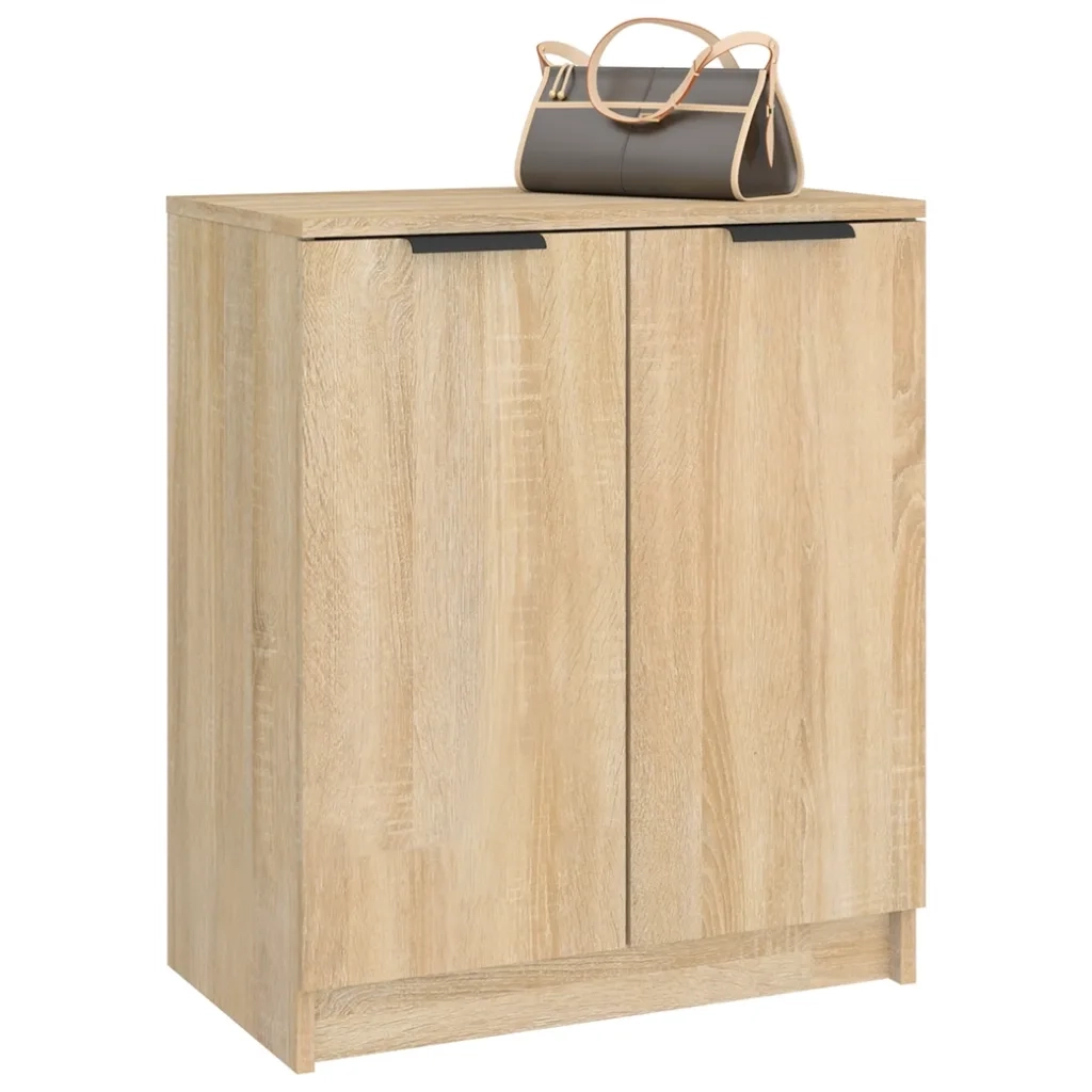 Scarpiera-Scaffale per scarpe Rovere Sonoma 59x35x70 cm in Legno Multistrato