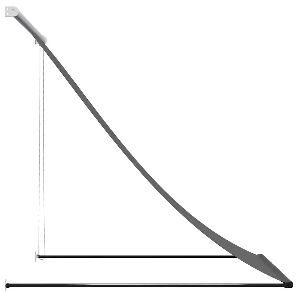 Tenda da Sole Retrattile Antracite 150x150 cm Tessuto e Acciaio